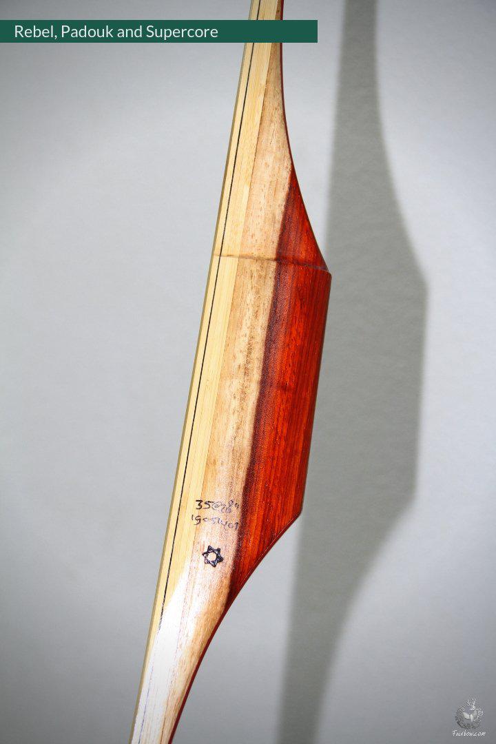 THE REBEL BY FAIRBOW , AN ASL 35 LBS @ 28 INCH WITH PADOUK AND BAMBOO-Bow-Fairbow-Fairbow