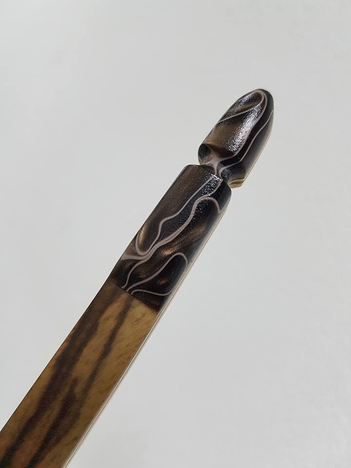 THE VERTEX AFB, 68 INCH NTN, 60 LBS @ 28 INCH ZEBRANO VENEER, ROSEWOOD AND WENGE-Bow-Fairbow-Fairbow