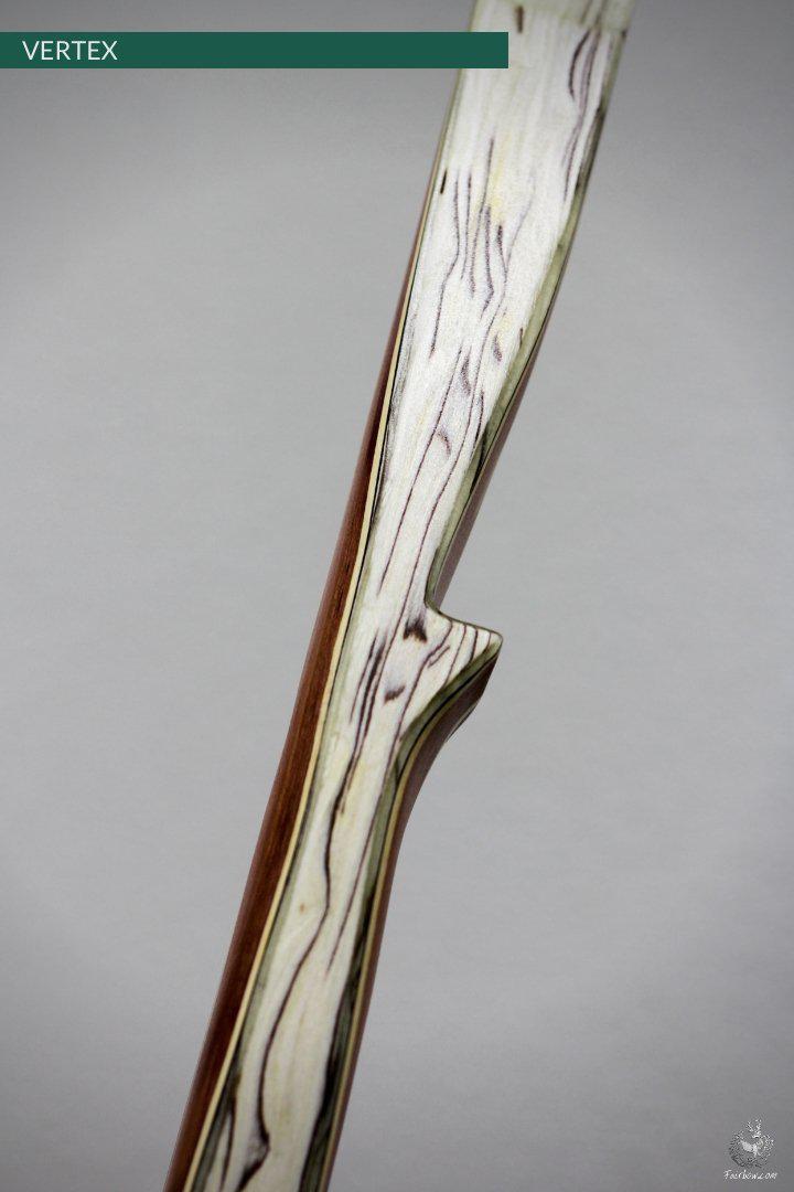 THE VERTEX BOW 68" CLEAR BACKING OVER BIRCH 35 LBS @ 28 INCH RH-Bow-Fairbow-Fairbow