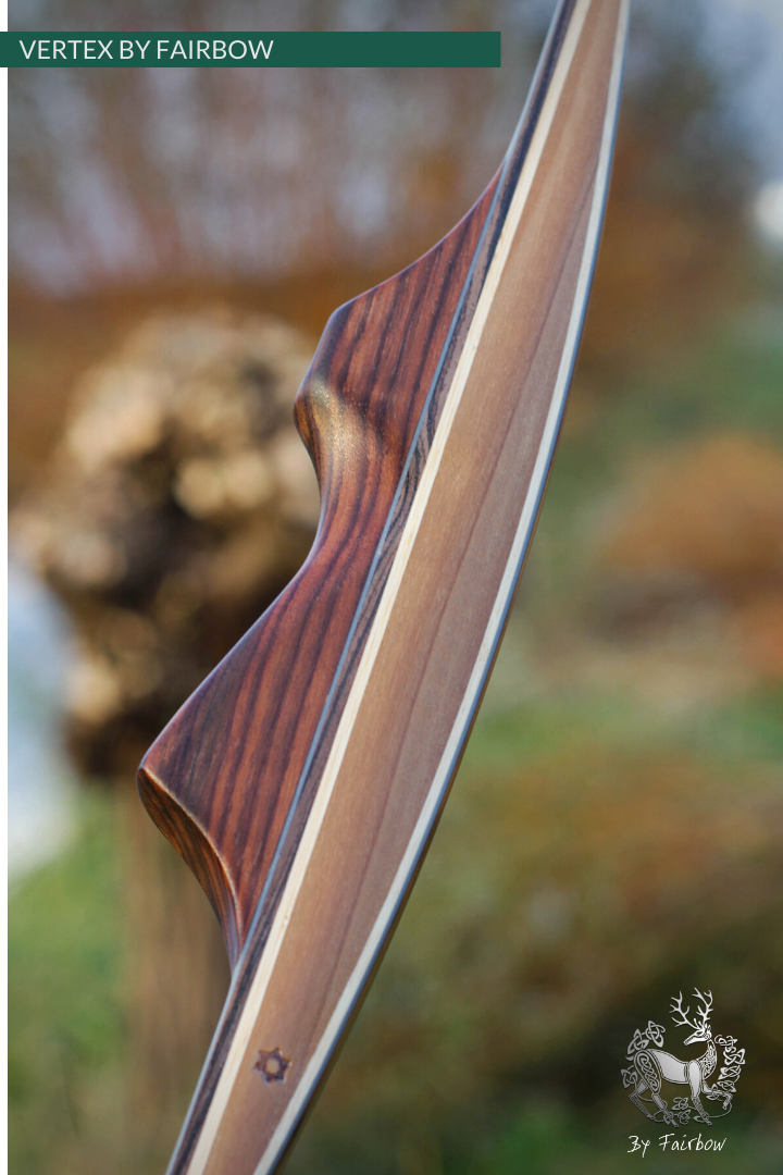 THE VERTEX BOW 68" GREY BELLY AND BACKING 50 LBS @ 28 INCH RH-Bow-Fairbow-Fairbow