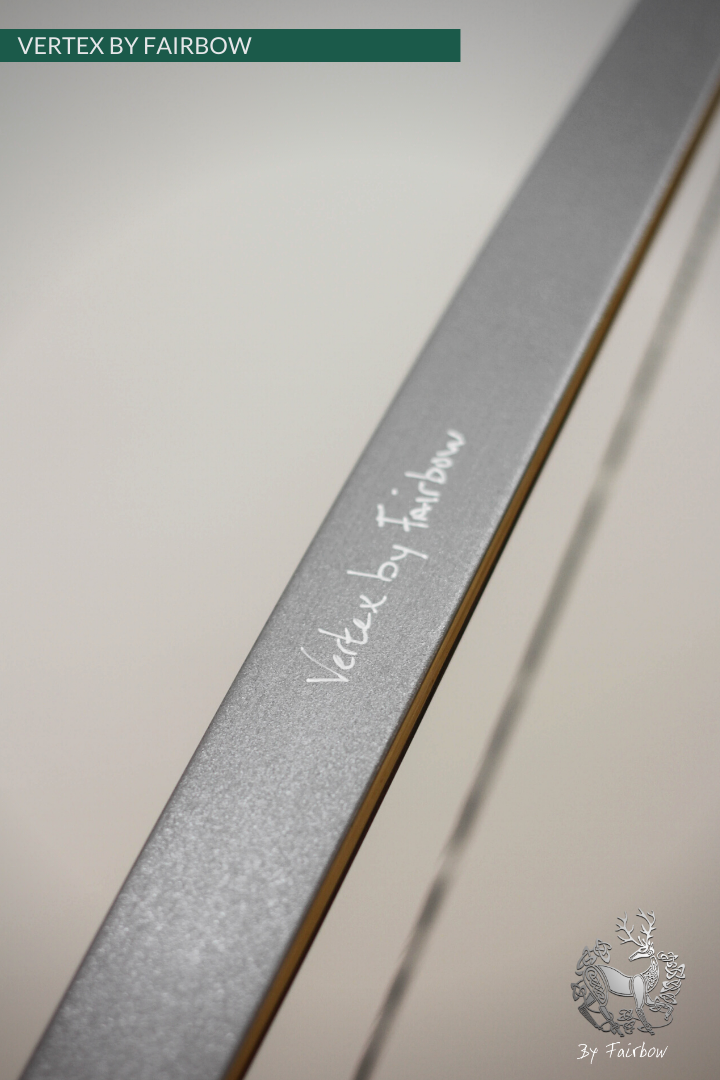 THE VERTEX BOW 68" GREY BELLY AND BACKING 50 LBS @ 28 INCH RH-Bow-Fairbow-Fairbow