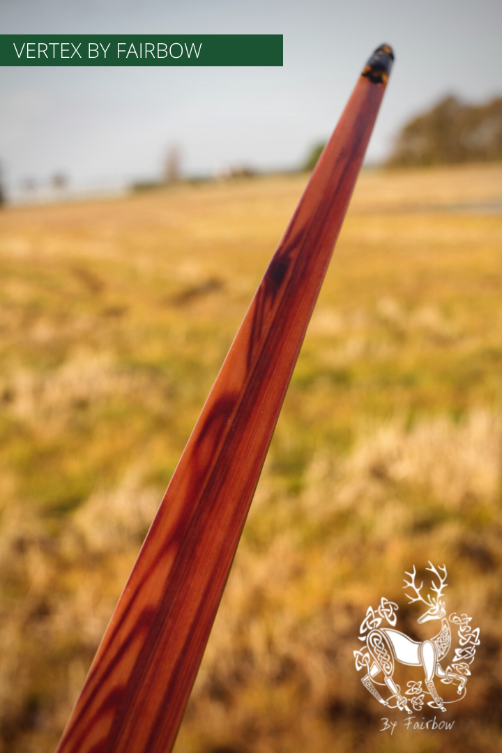 THE VERTEX BOW 68" SPALTED YEW 31 LBS @ 28 INCH RH-Bow-Fairbow-Fairbow
