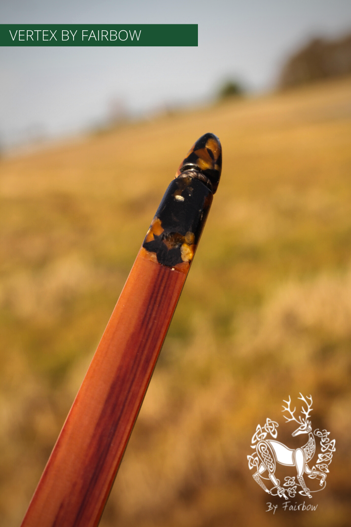 THE VERTEX BOW 68" SPALTED YEW 31 LBS @ 28 INCH RH-Bow-Fairbow-Fairbow