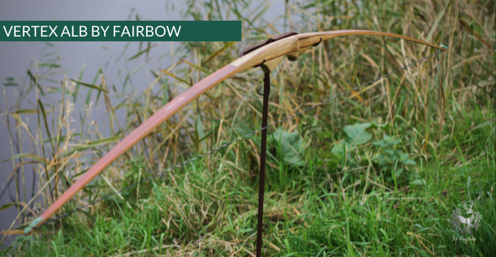 THE VERTEX BOW R-D 68" BLACK LIMBA, BAMBOO-GLASS 43 LBS @ 28 INCH RH-Bow-Fairbow-Fairbow