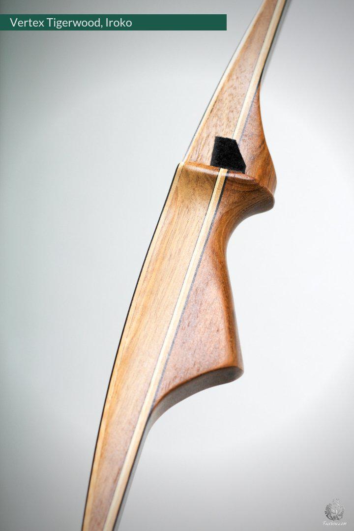THE VERTEX BOW R-D 68" IROKO AND BLACK BAMBOO-GLASS 35 LBS @ 28 INCH RH-Bow-Fairbow-Fairbow