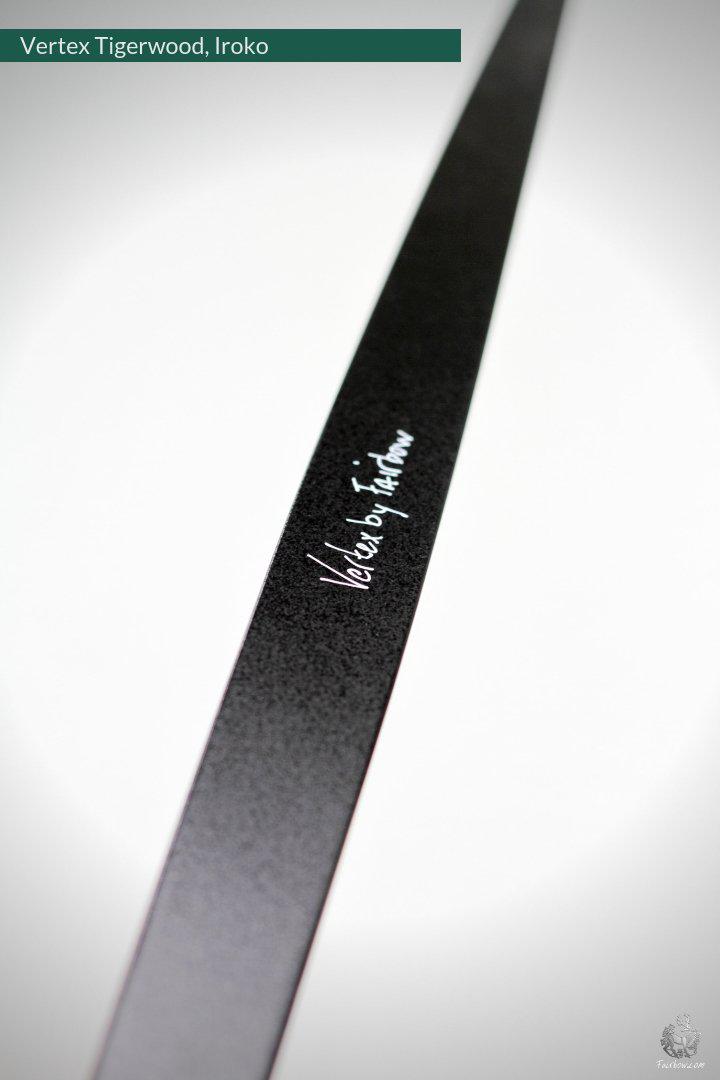 THE VERTEX BOW R-D 68" IROKO AND BLACK BAMBOO-GLASS 35 LBS @ 28 INCH RH-Bow-Fairbow-Fairbow