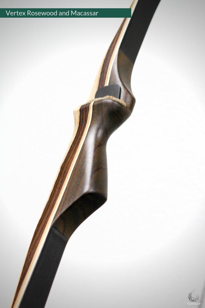 THE VERTEX BOW R-D 68" ROSEWOOD AND BLACK BAMBOO-GLASS 44 LBS @ 28 INCH RH-Bow-Fairbow-Fairbow