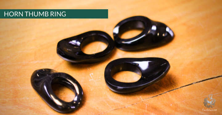 THUMB RING, WATER BUFALLO HORN-Fairbow-18 mm-Fairbow