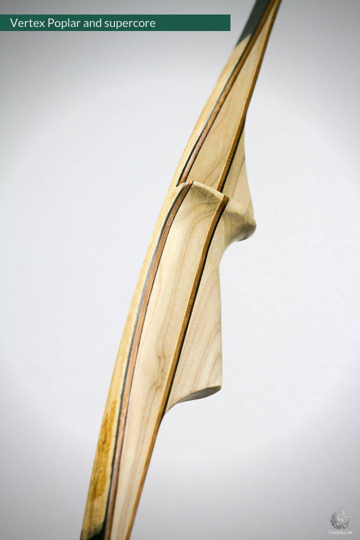 VERTEX, 30 LBS REFLEX DEFLEX AMERICAN LONGBOW, POPLAR WOOD AND BAMBOO-Bow-Fairbow-Fairbow