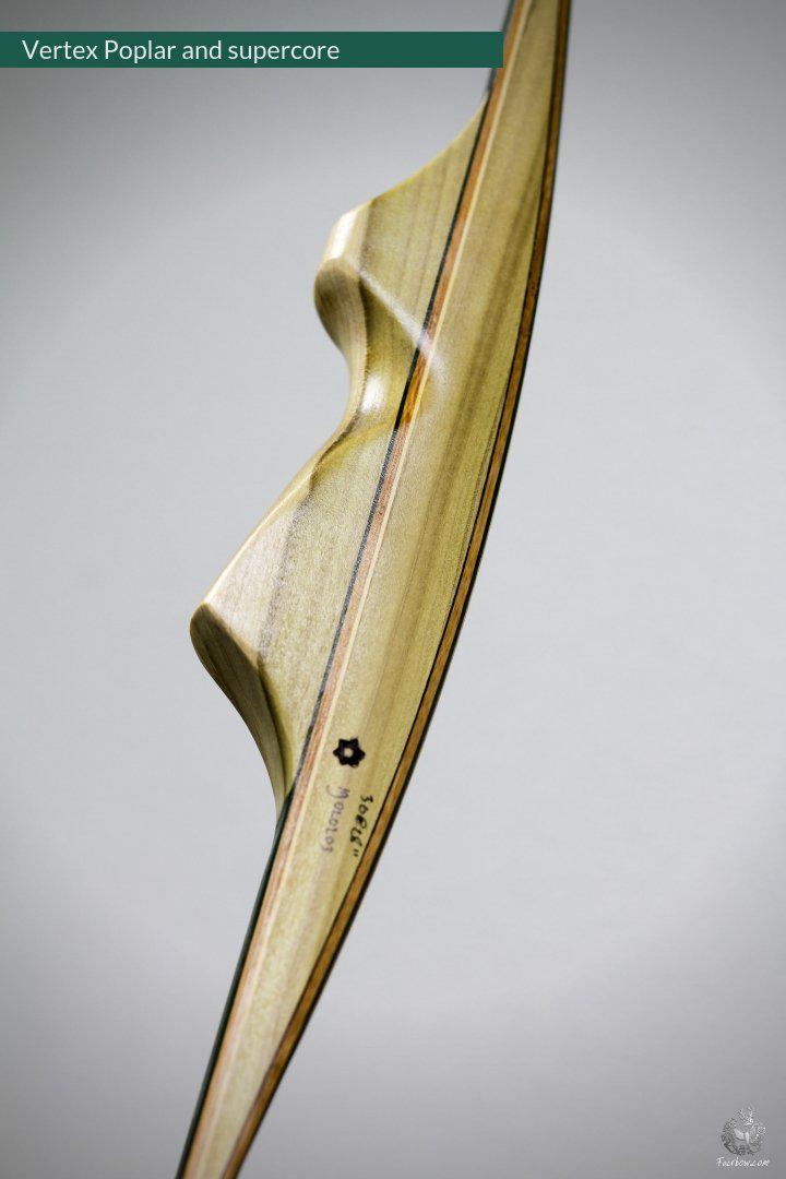 VERTEX, 30 LBS REFLEX DEFLEX AMERICAN LONGBOW, POPLAR WOOD AND BAMBOO-Bow-Fairbow-Fairbow