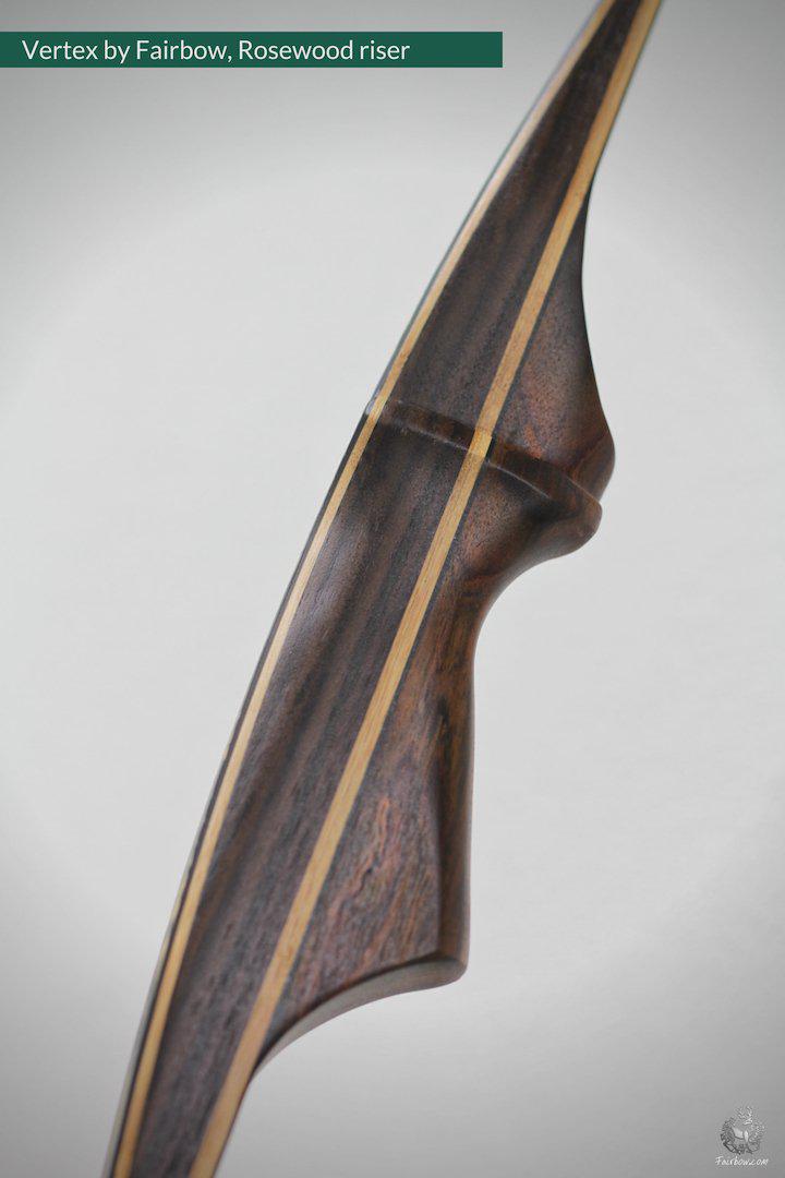 VERTEX, 33 LBS REFLEX DEFLEX AMERICAN LONGBOW, ROSEWOOD AND BAMBOO-Bow-Fairbow-Fairbow