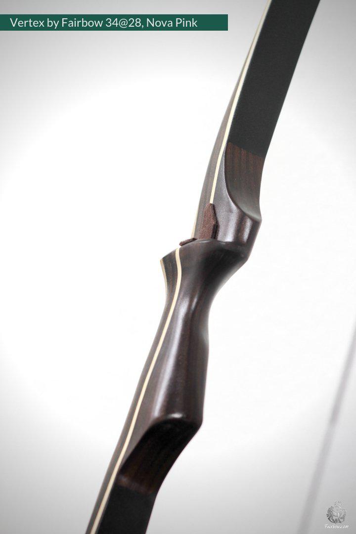 VERTEX, 34 LBS REFLEX DEFLEX AMERICAN LONGBOW, ROSEWOOD AND BAMBOO, NOVA PINK-Bow-Fairbow-Fairbow
