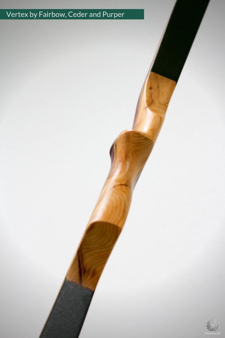 VERTEX, 43 LBS REFLEX DEFLEX AMERICAN LONGBOW, CEDAR AND BAMBOO-Bow-Fairbow-Fairbow