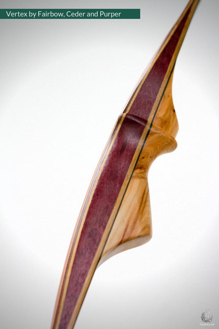 VERTEX, 43 LBS REFLEX DEFLEX AMERICAN LONGBOW, CEDAR AND BAMBOO-Bow-Fairbow-Fairbow