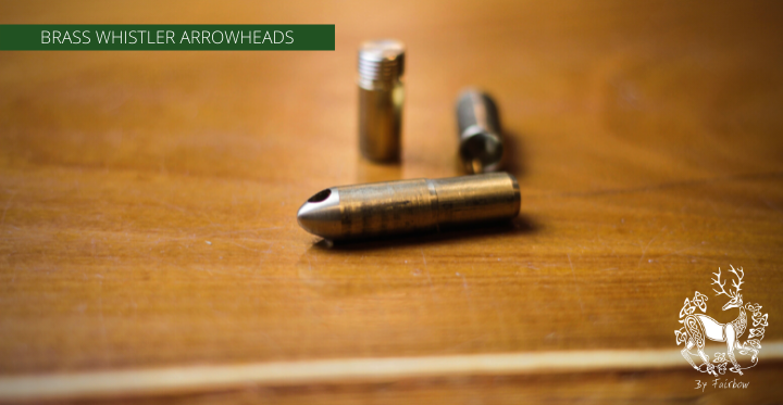 WHISTLING ARROWHEAD brass 5/16 - 11/32 PER TWO-arrow point-Fairbow-Fairbow
