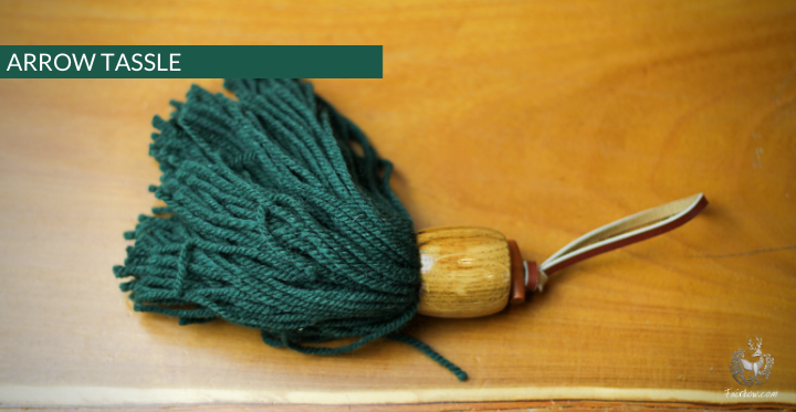 WOOD N WOOL TASSLE, IN CASE YOUR ARROWS GET SMUDGED-Sundries-Fairbow-Dark green-Fairbow