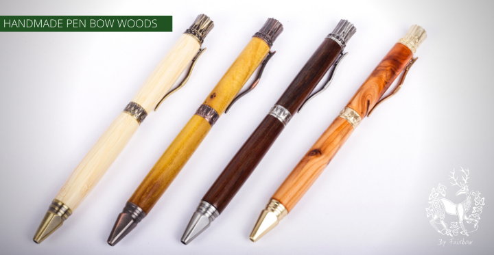 WOODEN PENS HANDTURNED-Sundries-Jaap Houtenpennen-Yew-Fairbow