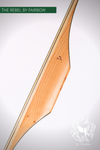 THE REBEL BOW 41@28 GREEN GLASS, YEW RISER, BAMBOO CORES