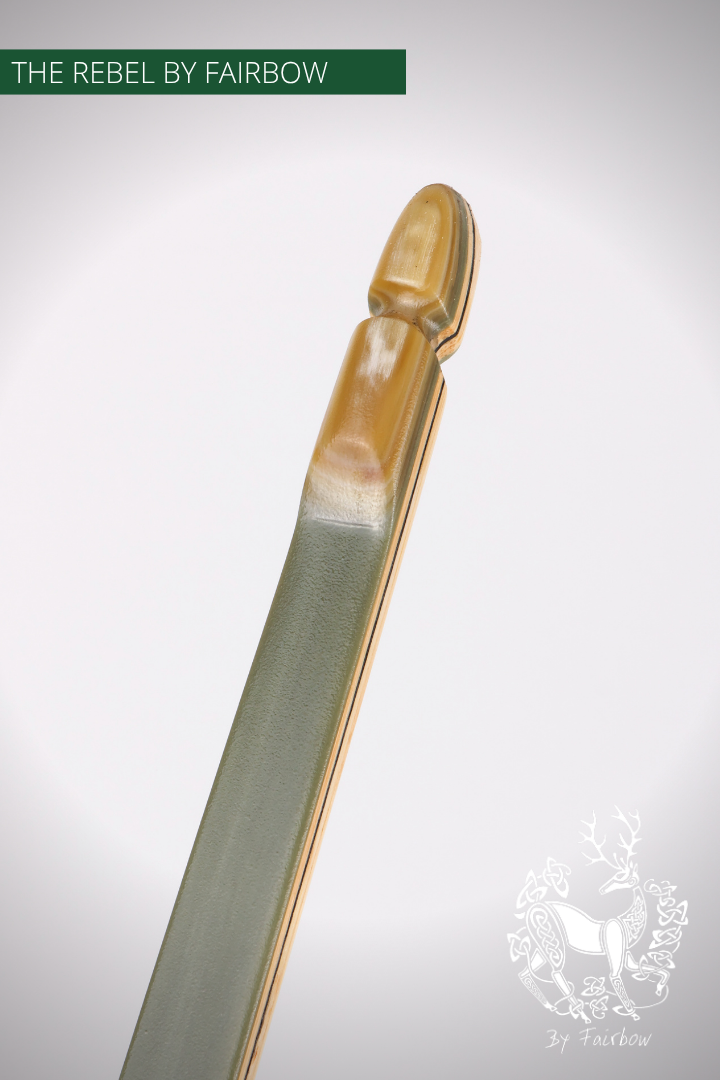 THE REBEL BOW 29@28 GREEN GLASS, AROMATIC CEDAR RISER, BAMBOO CORES