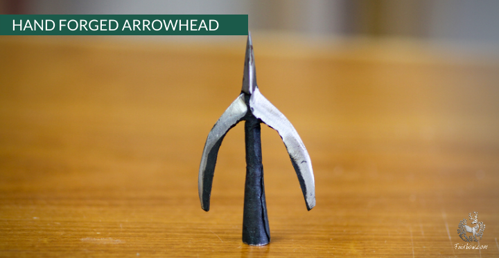BOAR HUNTING ARROWHEAD 3/8 or 1/2 HAND FORGED SWALLOWTAIL-arrow point-Fairbow-3/8-Fairbow