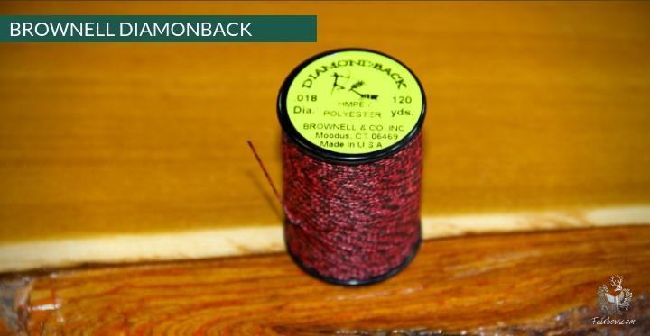 BROWNELL SERVING THREAD NO4 0.021 and DIAMOND BACK 0.018-string-Brownell-Diamondback red-Fairbow