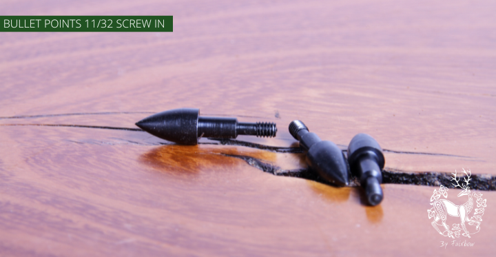 COMBO BULLET POINT FOR INSERTS 5/16 or 11/32 PER DOZEN STAINLESS STEEL-arrow point-Fairbow-5/16-75 grain-Fairbow