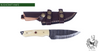 DAMAST KNIFE WITH BONE HANDLE (3 pins)-Knife-Fairbow-Fairbow