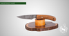 DAMAST KNIFE WITH LIGHT ROSEWOOD HANDLE (3 pins)-Knife-Fairbow-Fairbow