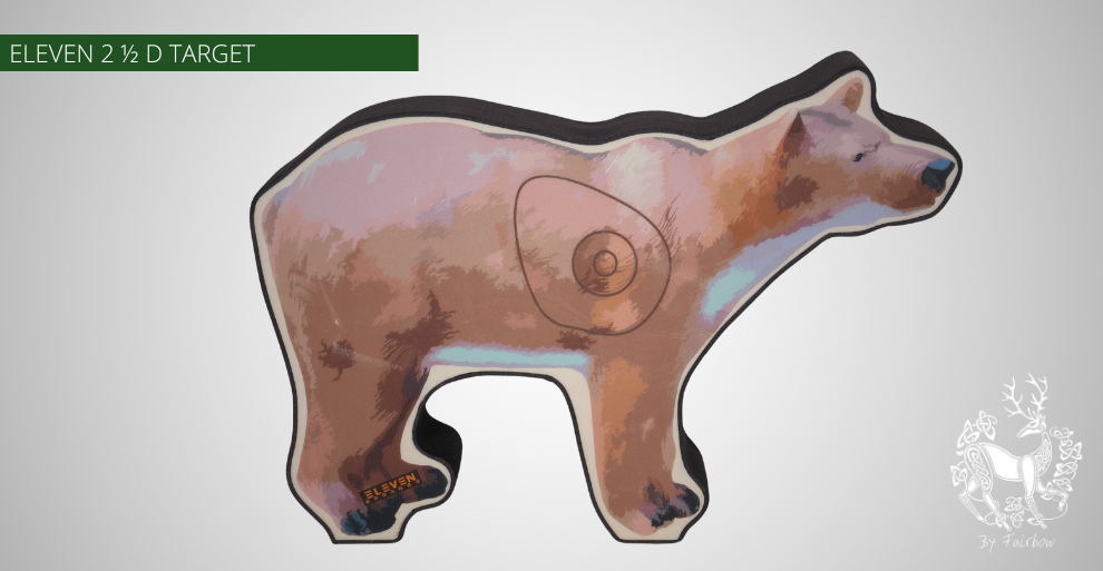 ELEVEN TARGET FOAM 2½D BEAR-target-Eleven-Fairbow