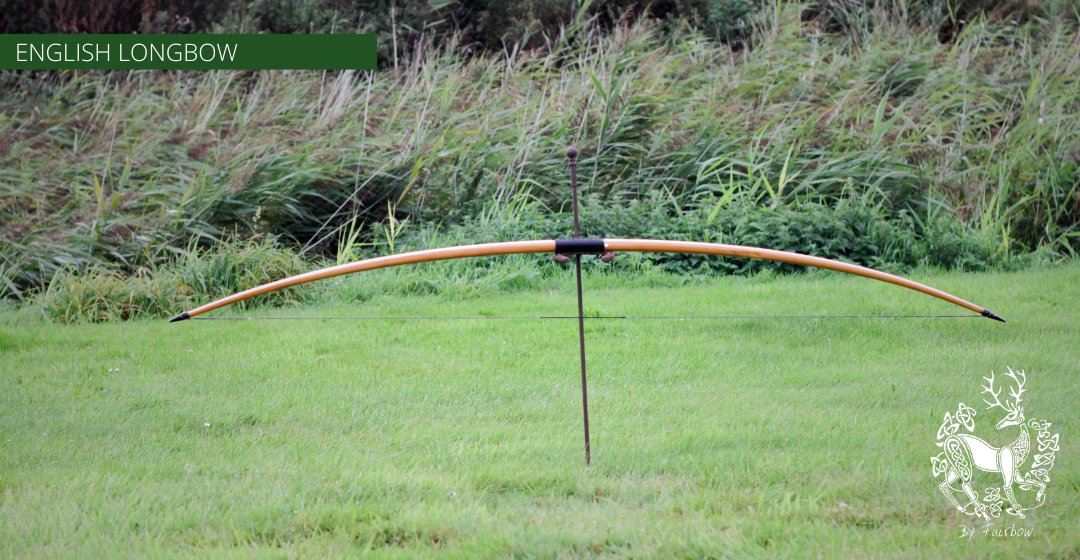 ENGLISH LONGBOW, YEW HICKORY SUPERIOR 55@28 77 INCH NTN-Bow-Fairbow-Fairbow