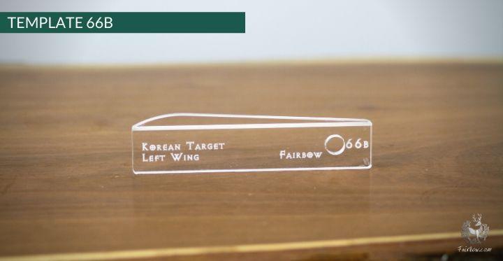 FEATHER CUTTING TEMPLATE PRE-GLUE (41-80)-Tool-Fairbow-Left wing-NAP no.41-Fairbow