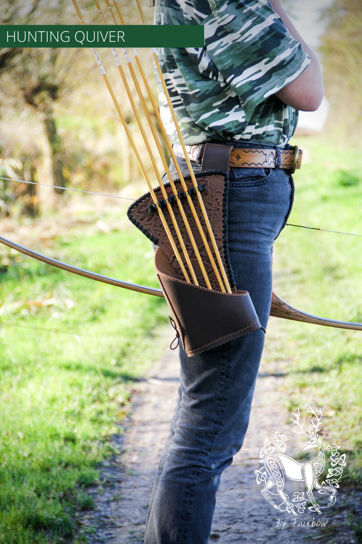 LEATHER HUNTING QUIVER-Quiver-Fairbow-Fairbow