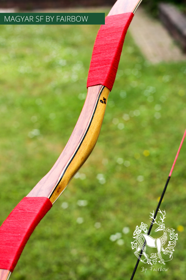 MAGYAR SF, PADOUK RED GLASS AND SUPERCORE, HORSEBOW 27 LBS @ 28 INCH-recurve bow-Fairbow-Fairbow