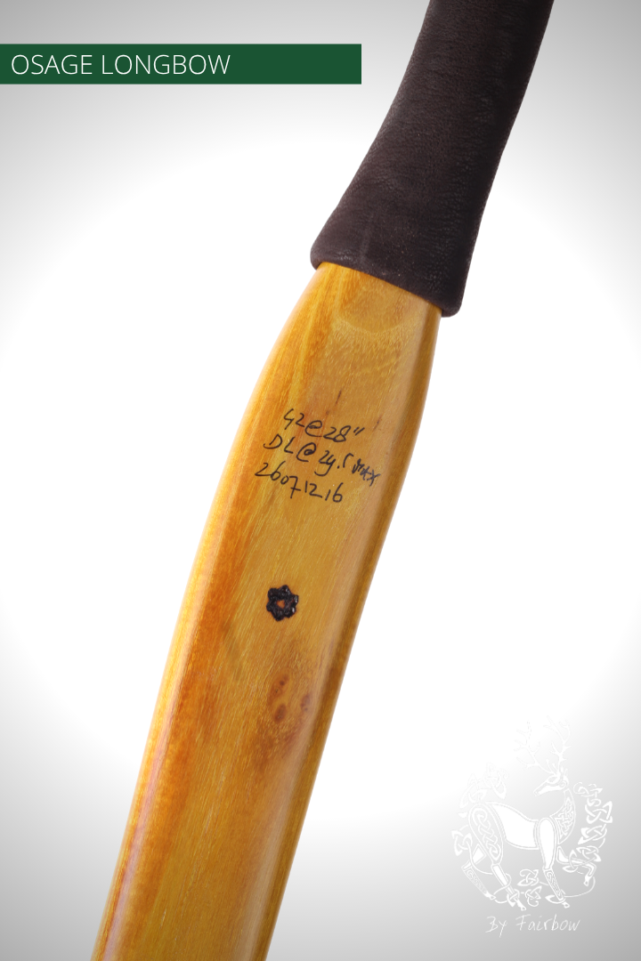 OSAGE SELFBOW, 65 INCH NTN, 42 LBS AMERICAN FLATBOW-Bow-Fairbow-Fairbow
