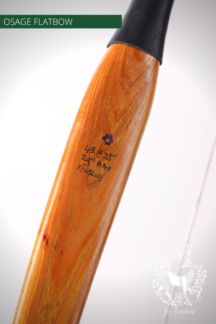 OSAGE SELFBOW, 66 INCH NTN, 43 LBS AMERICAN FLATBOW-Bow-Fairbow-Fairbow