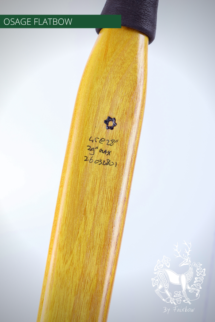 OSAGE SELFBOW, 66 INCH NTN, 45 LBS AMERICAN FLATBOW-Bow-Fairbow-Fairbow