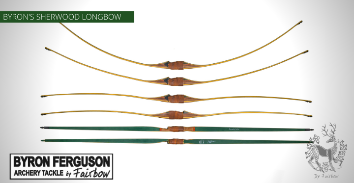 PRE ORDER THE BYRON FERGUSON SHERWOOD AMERICAN LONGBOW BY FAIRBOW-American bow-Fairbow-30 lbs-Left-Fairbow