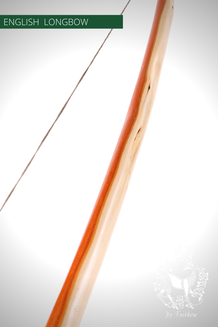 SELF YEW ENGLISH LONGBOW, 60 LBS @ 28 INCH, 76 INCH NTN-Bow-Fairbow-Fairbow