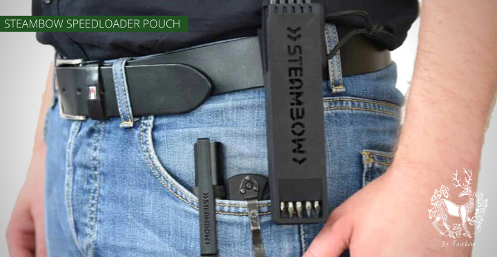 STEAMBOW POUCH FOR SPEEDLOADER incl. BELT CLIP AND MOUNT-Quiver-Steambow-Fairbow