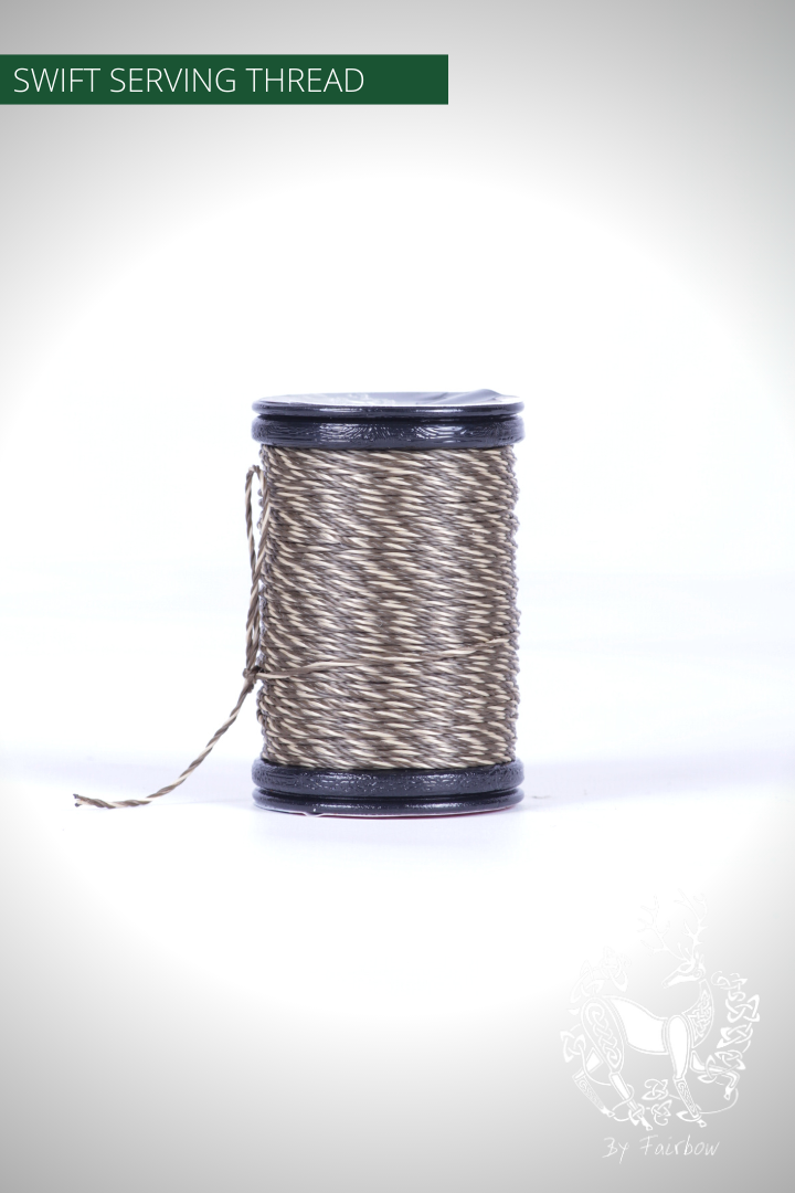 SWIFT SERVING THREAD 010-string-Fairbow-Camo BR-BR-BG-0.025"-Fairbow