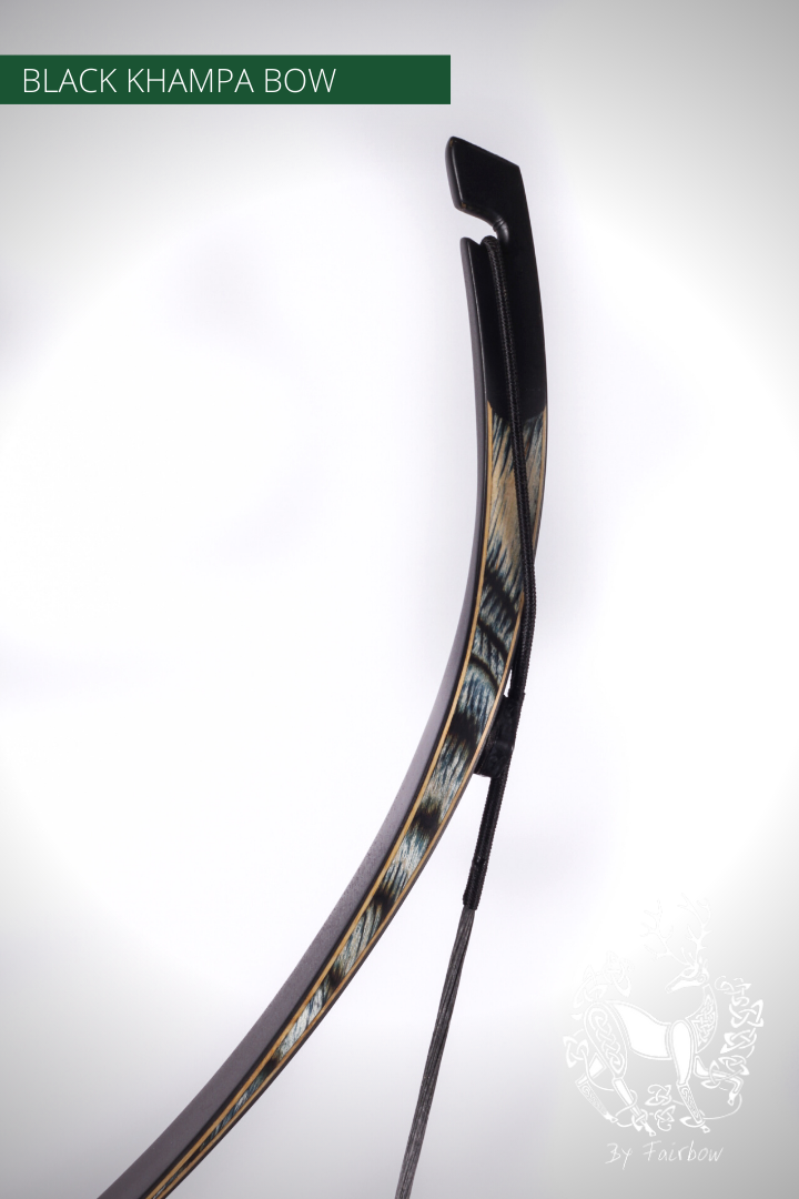 THE BLACK KHAMPA BOW BY FAIRBOW BLUE 19 LBS @ 28 INCH 25 @ 32 INCH-Bow-Fairbow-Fairbow