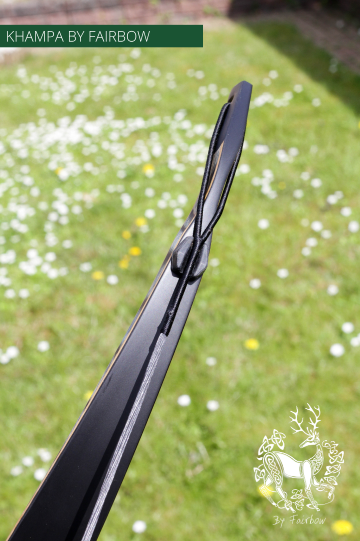 THE BLACK KHAMPA BOW BY FAIRBOW BLUE 60 LBS @ 28 INCH 75 @ 32 INCH-Bow-Fairbow-Fairbow