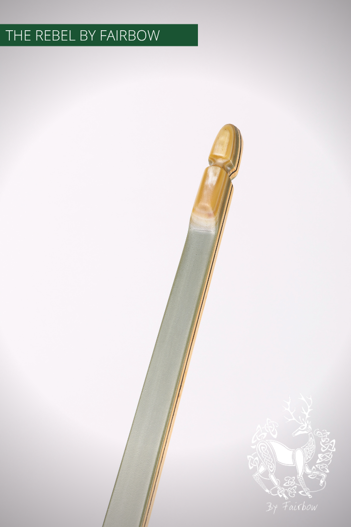 THE REBEL BOW 29@28 GREEN GLASS, AROMATIC CEDAR RISER, BAMBOO CORES-Bow-Fairbow-Fairbow