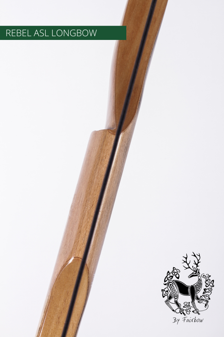 THE REBEL BOW 38@28 CLEAR GLASS, SPALTED PECAN AND SUPERCORE-Bow-Fairbow-Fairbow