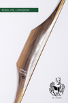 THE REBEL BOW 38@28 CLEAR GLASS, SPALTED PECAN AND SUPERCORE-Bow-Fairbow-Fairbow