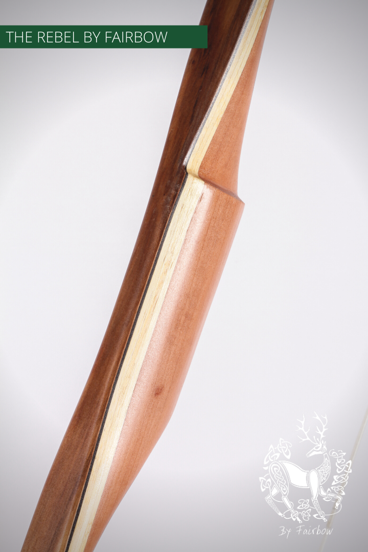 THE REBEL BOW 48@28 CLEAR GLASS, BAMBOO AND TIGERWOOD-Bow-Fairbow-Fairbow