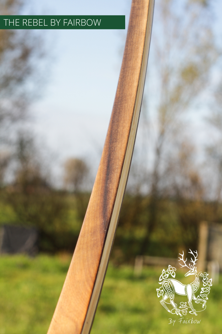 THE REBEL BOW 50@28 CLEAR GLASS, OSAGE AND SUPERCORE AND MYRTLEWOOD-Bow-Fairbow-Fairbow