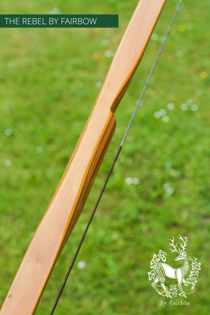 THE REBEL BOW 70@28 YEW CLEAR GLASS, BAMBOO AND SMOKED WALNUT BURL FINISH-Bow-Fairbow-Fairbow