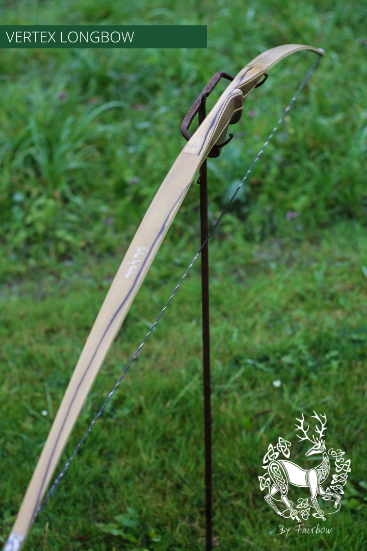 THE VERTEX BOW 68" CLEAR BACKING OVER ROYAL EBONY 37 LBS @ 28 INCH RH-Bow-Fairbow-Fairbow