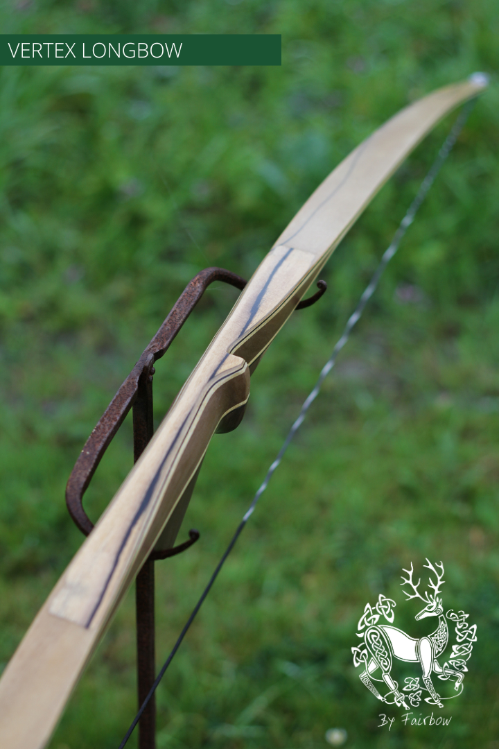 THE VERTEX BOW 68" CLEAR BACKING OVER ROYAL EBONY 37 LBS @ 28 INCH RH-Bow-Fairbow-Fairbow